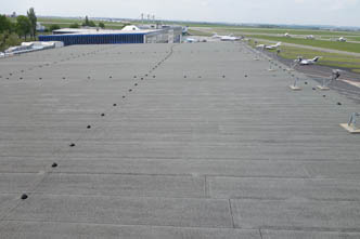 Rekonstrukce střech Letiště Praha - Ruzyně západní hala hangáru B